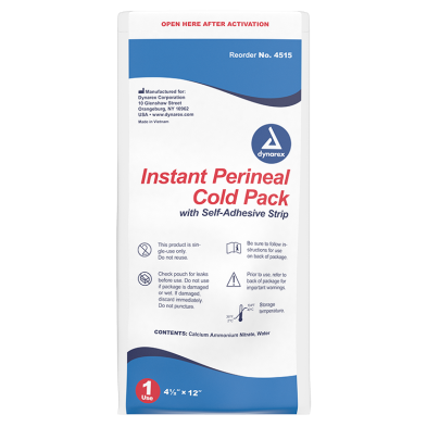 #4515 Dynarex Perineal Instant Cold Pack with Self Adhesive Strip